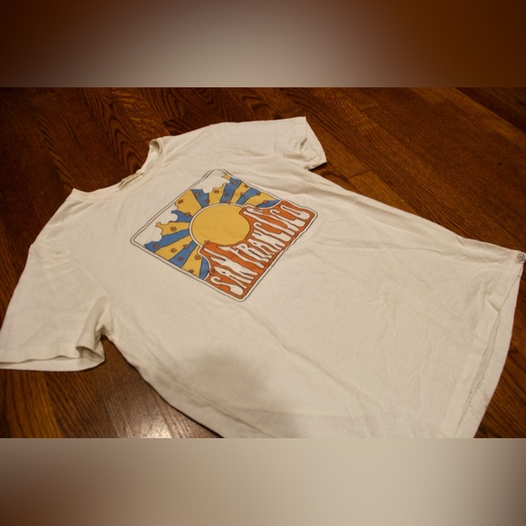 Re-Spun Marine Layer San Francisco NWT T Shirt White Medium - Picture 5 of 5